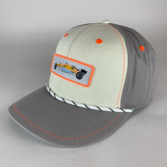 McLaren Racing Mens White Gray Rope Snapaback Adjustable Hat New - Picture 1 of 5